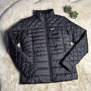 Patagonia Women's Black Radalie Jacket Puffer Puffy Small Classic Cabincore